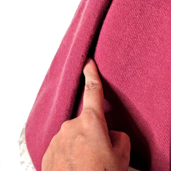 Whistles London Vintage Lambswool Embroidered Cardigan Womens Large Mauve‎ - Picture 5 of 6